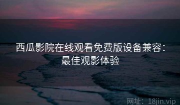 西瓜影院在线观看免费版设备兼容：最佳观影体验