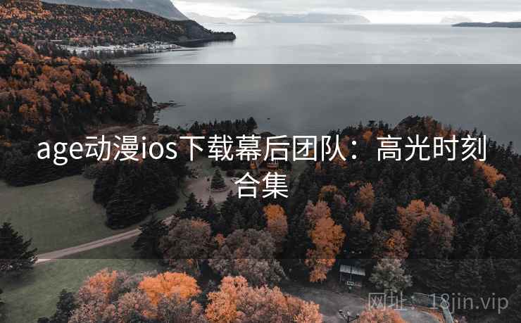 age动漫ios下载幕后团队：高光时刻合集